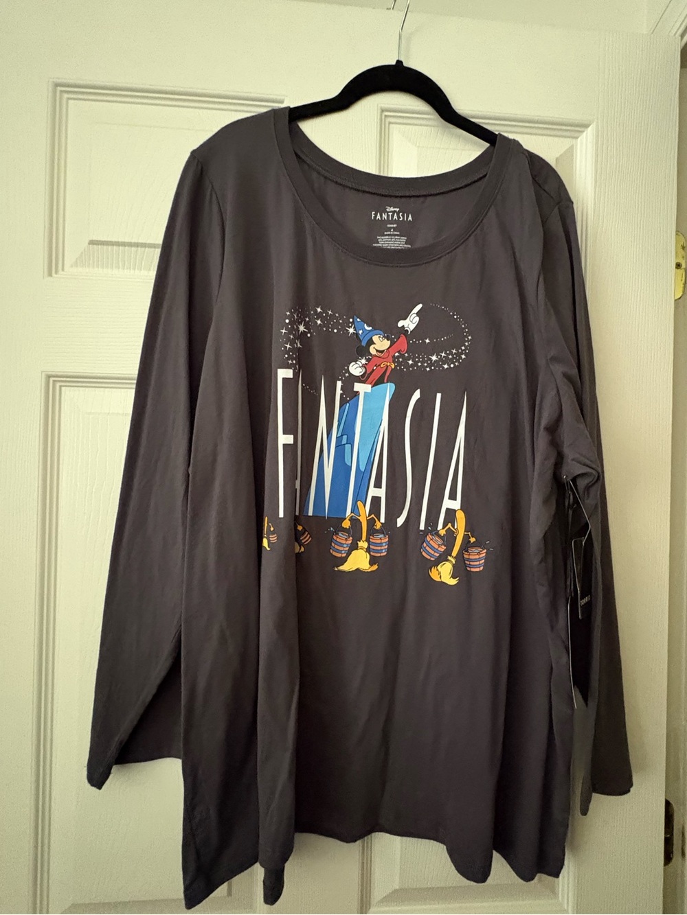 Torrid gray “Fantasia” Disney long sleeved tee Sz 4X NWT